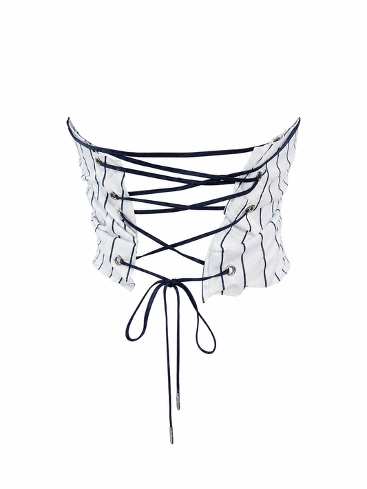 Custom Frozen MLB inspired Team Jersey Corset | Handmade Wearable Art