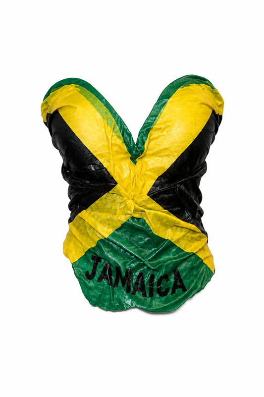 Custom Caribbean Heritage Corset | Handmade Wearable Art